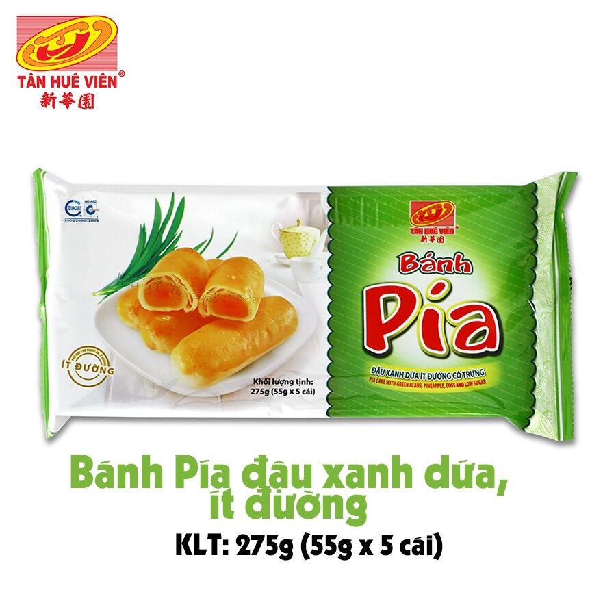 Bánh pía ít đường trứng dứa Tân Huê Viên