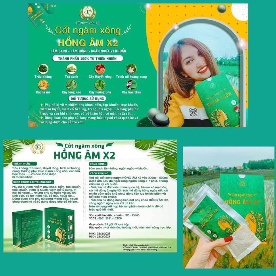 Xông ngâm phụ khoa Lan Chi X2