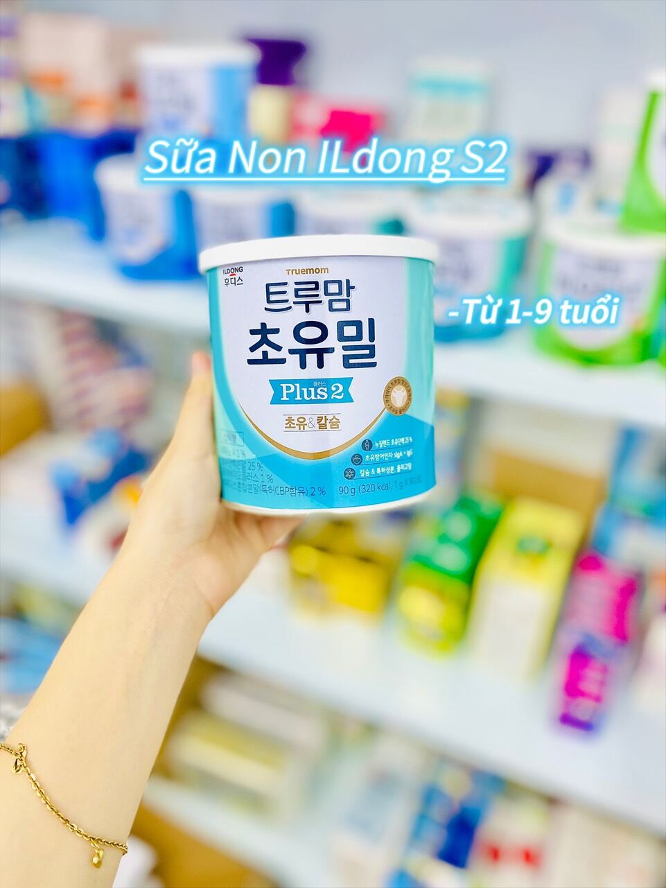 Sữa non và men idong Hàn Quốc cho bé