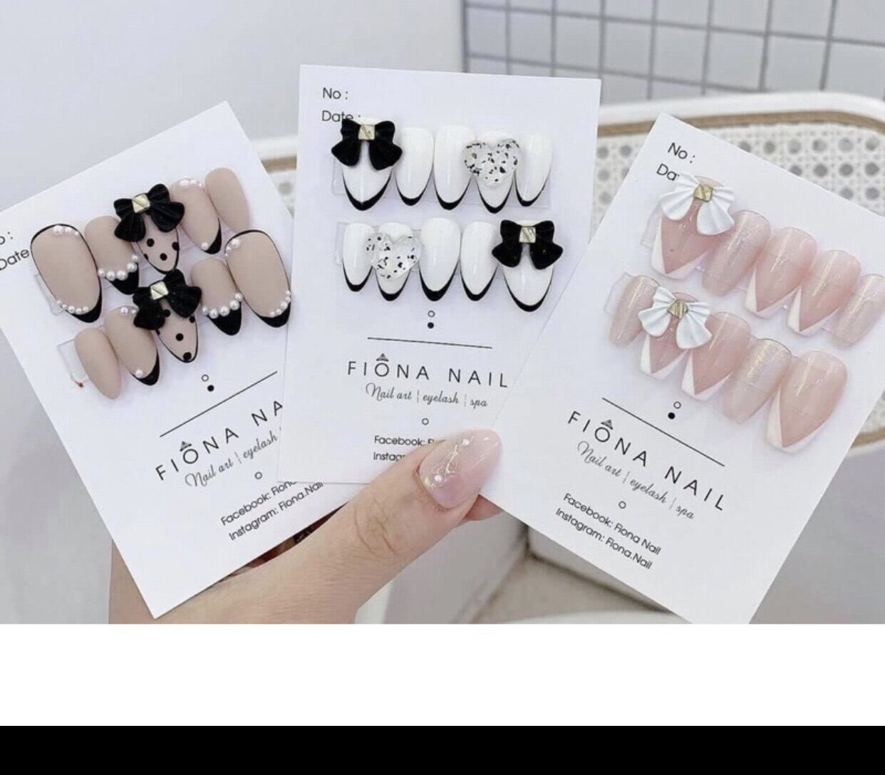 Nail box móng úp thiết kế kèm keo và dũa
