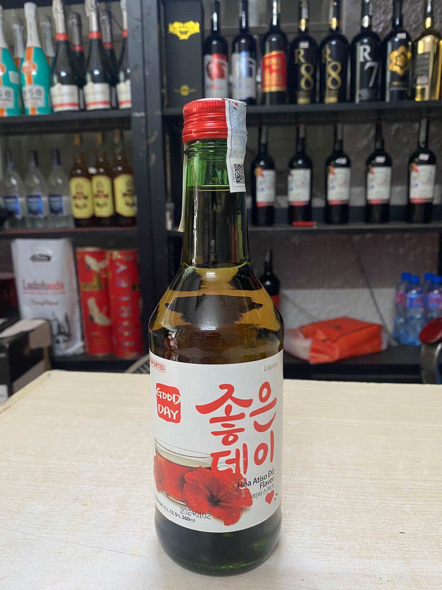 Sô Chu Soju Hàn Quốc GOOD DAY 13% 360ml- Vị Hoa Atiso Đỏ