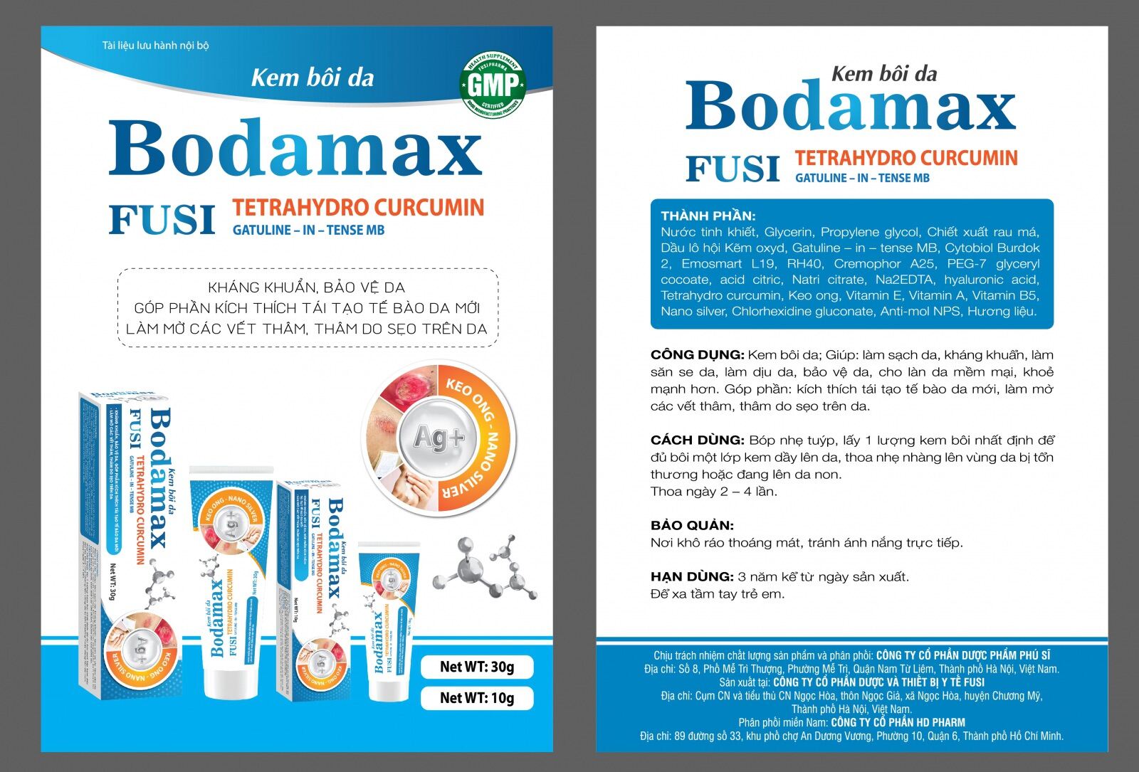 Kem bôi da Bodamax - 10 gram - kháng khuẩn, bảo vệ da, tái tạo tế bào da mới, làm...