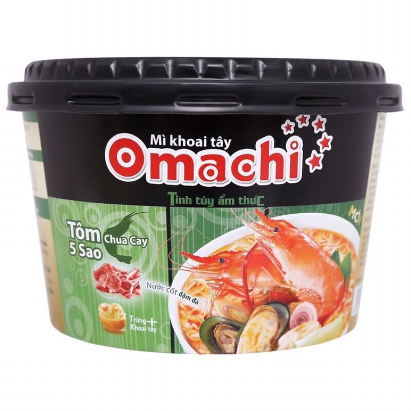 Thùng 12 tô mì khoai tây omachi tôm chua cay - ảnh sản phẩm 2