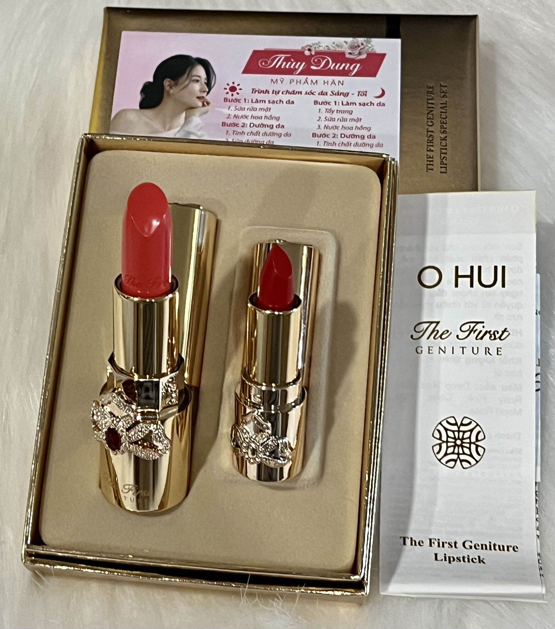 (TEM chính hãng)Son Lì Dưỡng Ẩm Môi Ohui The First Geniture Lipstik 3,8G