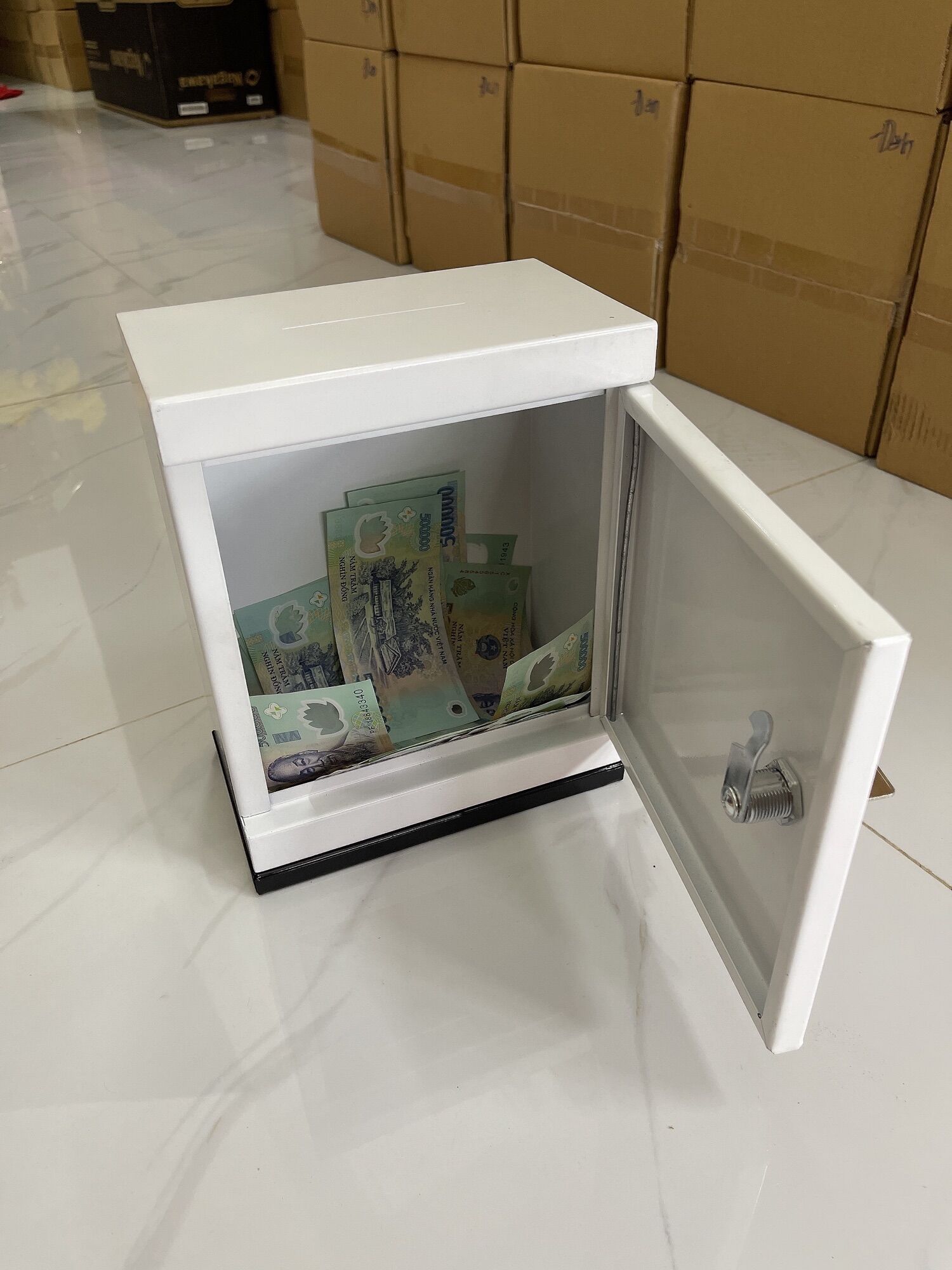 ống heo sắt mini tiết kiệm tiền 15*20