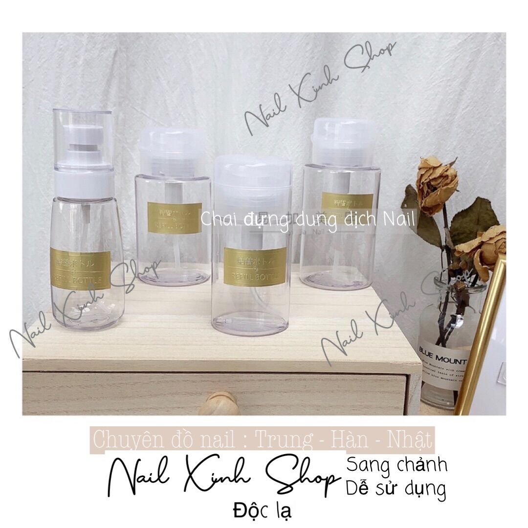 [ Mới ] Chai đựng dung dịch nail tiêu chuẩn