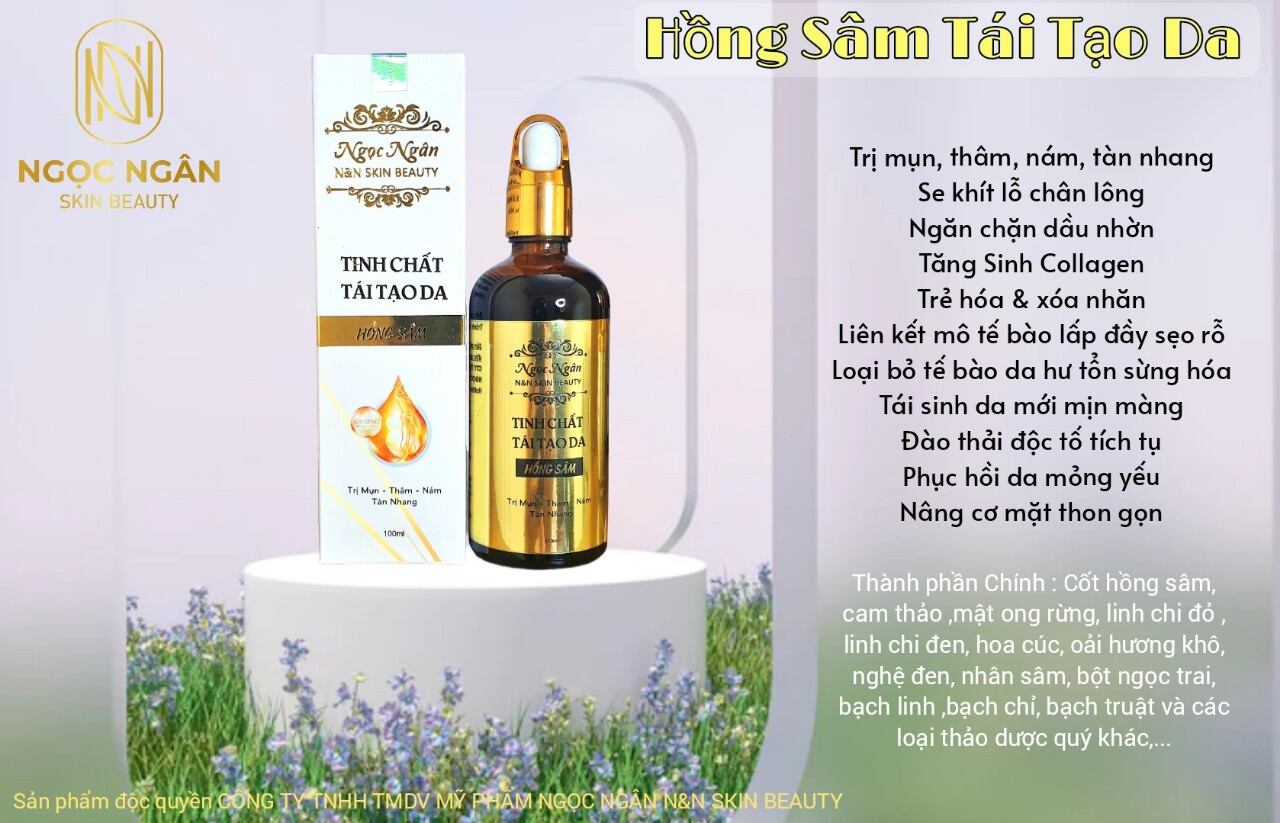 Tái tạo da hồng sâm