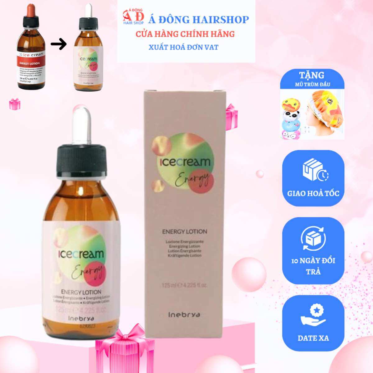 Tinh chất Lotion ngăn rụng tóc Inebrya Energy 125ml