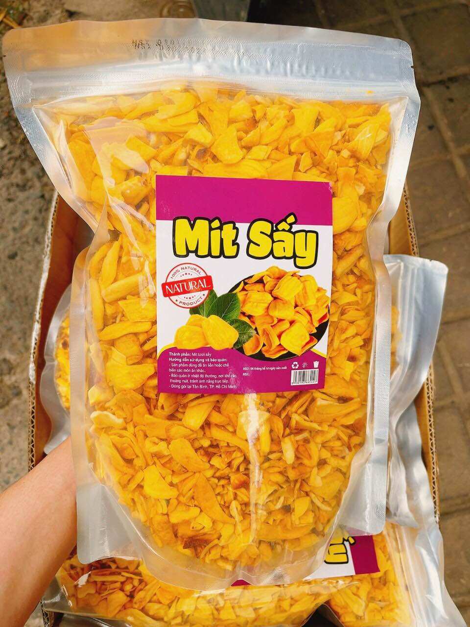 Mít sấy vụn túi zip 1 kg siêu to 🍒