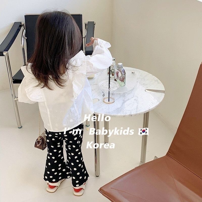 [Siêu Sale] [FreeShip] [Ảnh thật] (Size 9-28Kg) Quần ống loe bé gái vải cotton siêu đáng yêu