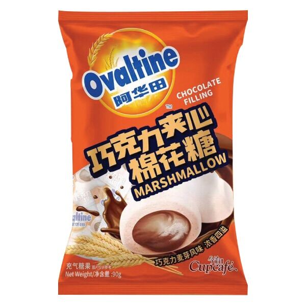Kẹo Xốp Marshmallow Nhân Socola Chảy Ovaltine 90G