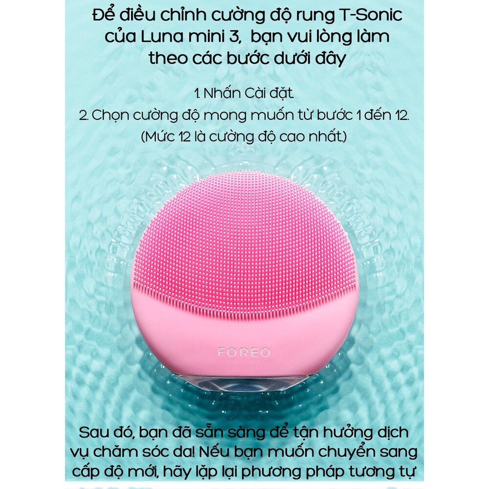 Máy rửa mặt Foreo Luna hồng