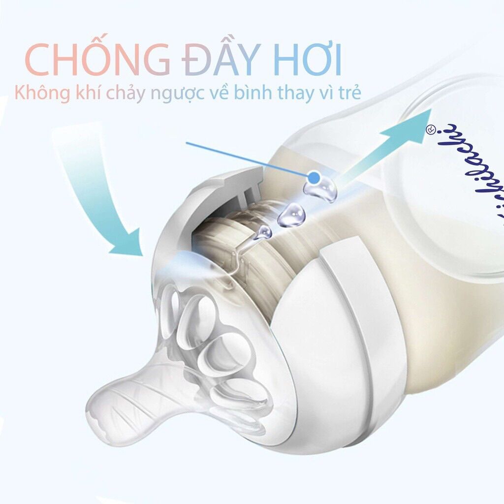 Bình sữa cổ rộng Kichi Natural 125ml, 260ml