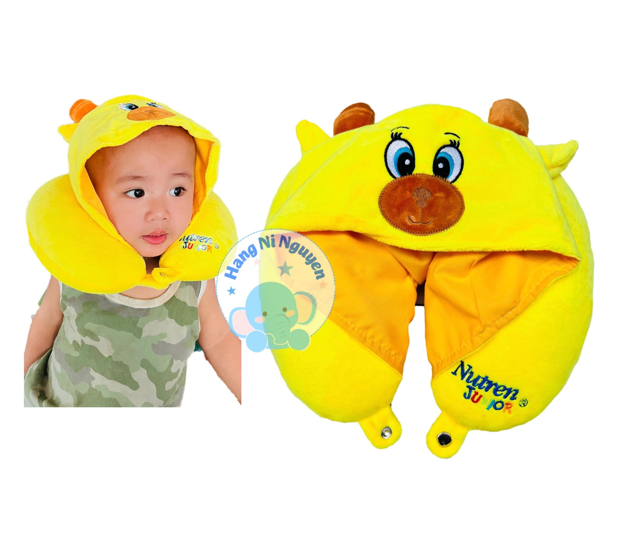 Gối kê cổ kèm nón cho bé