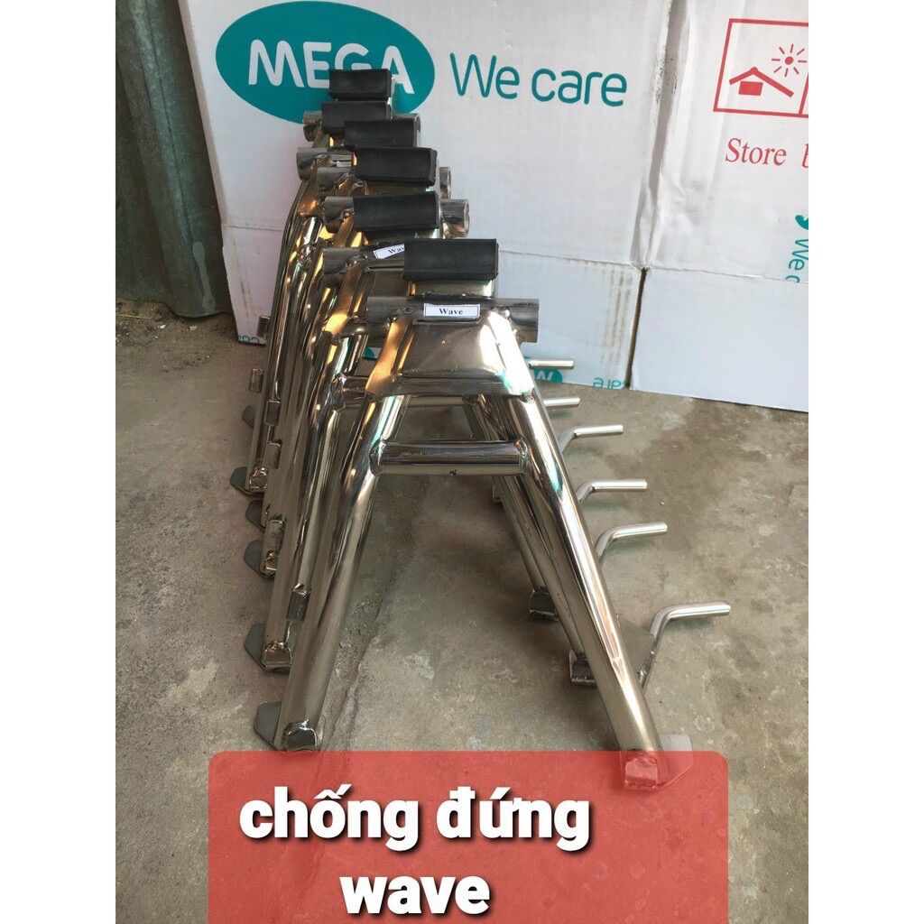 Chân chống đứng inox gắn wave 100-dream- sirius-67