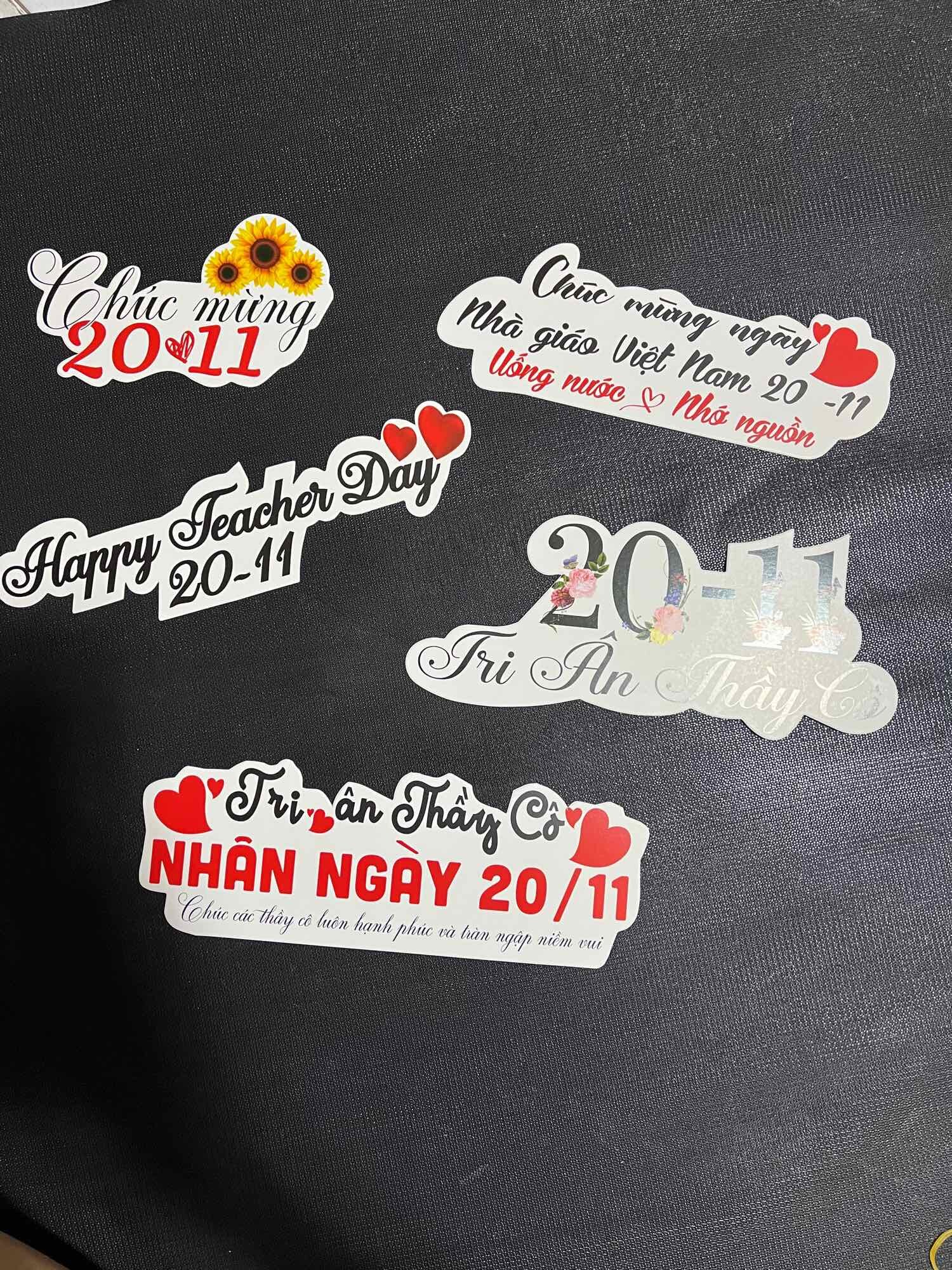 Sét 10 cái Baner chúc mừng 20/11 và 20/10
