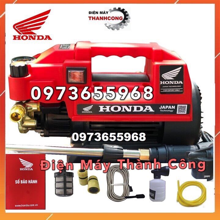 Máy rửa xe honda áp lực 3500w - máy rửa xe lõi đồng , máy có chỉnh áp tặng bình tạo bọt loại xịn