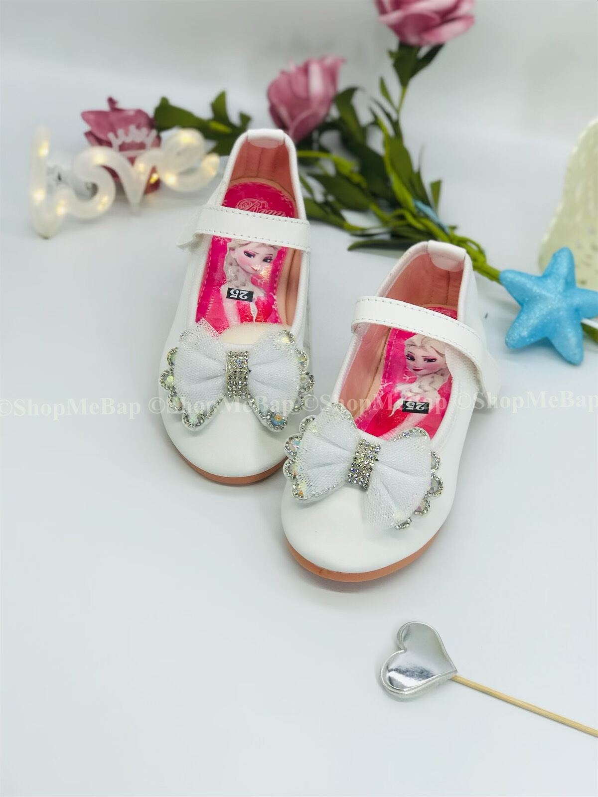 Giày búp bê lót elsa siêu dễ thương cho bé gái