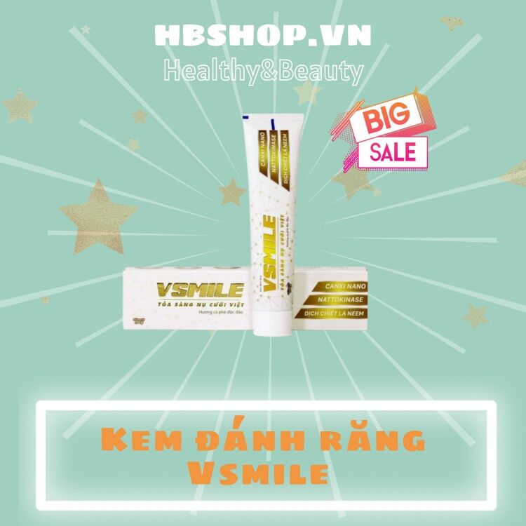 [HCM][Chính hãng] Kem Đánh Răng Vsmile VINA-LINK GROUP – Kem Đánh Răng Thảo Dược Vị Cà Phê Ngăn Ngừa Sâu Răng Trắng Răng Đánh Tan Máu Đông