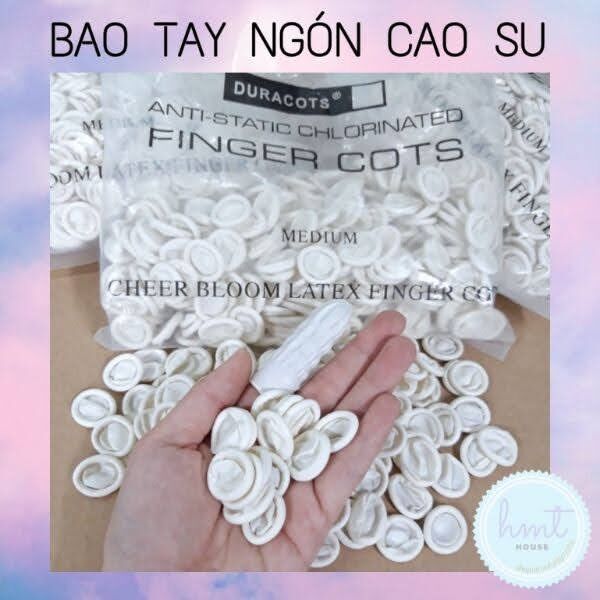 [HCM]Set 100 cái bao tay ngón cao su - Bảo vệ ngón tay - Loại tốt bền chắc