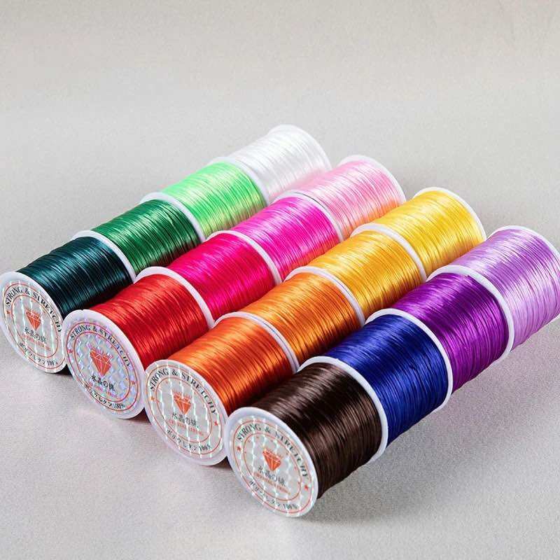 [HCM]Cuộn cước lụa co giãn xâu vòng 50m cuộn dày loại 1