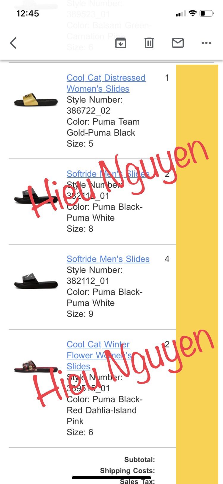[AUTH-CÓ BILL] DÉP PUMA SOFTRIDE