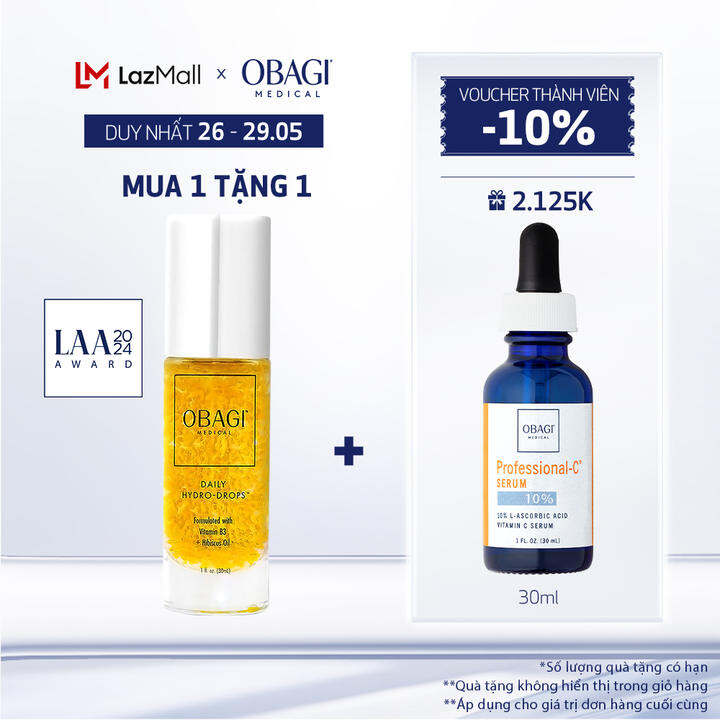Serum Cấp Nước Dưỡng Ẩm & Phục Hồi Da Obagi Daily Hydro-Drops 30ml