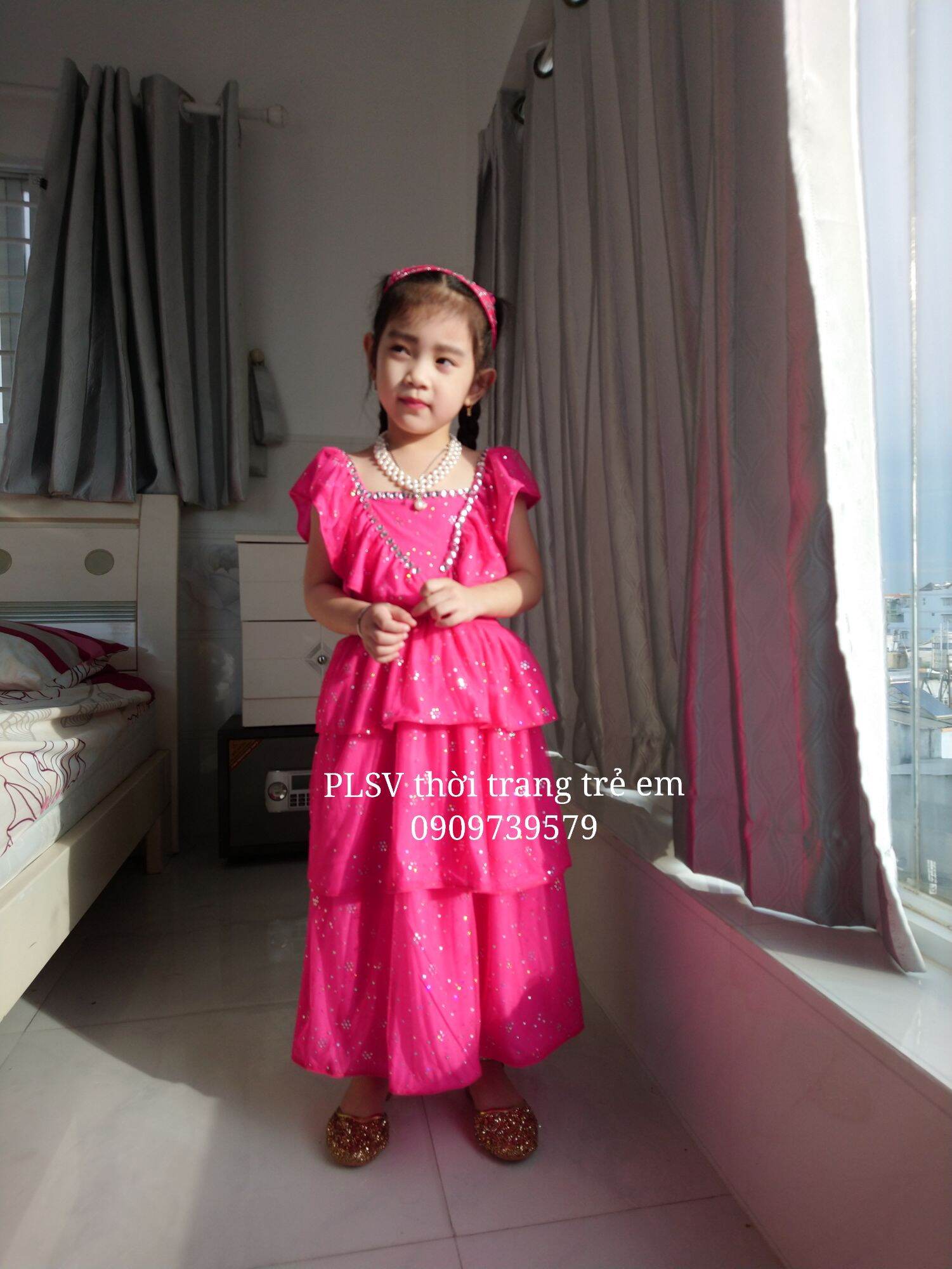 Plsv.váy đầm bé gái .đầm công chúa tuyệt đẹp