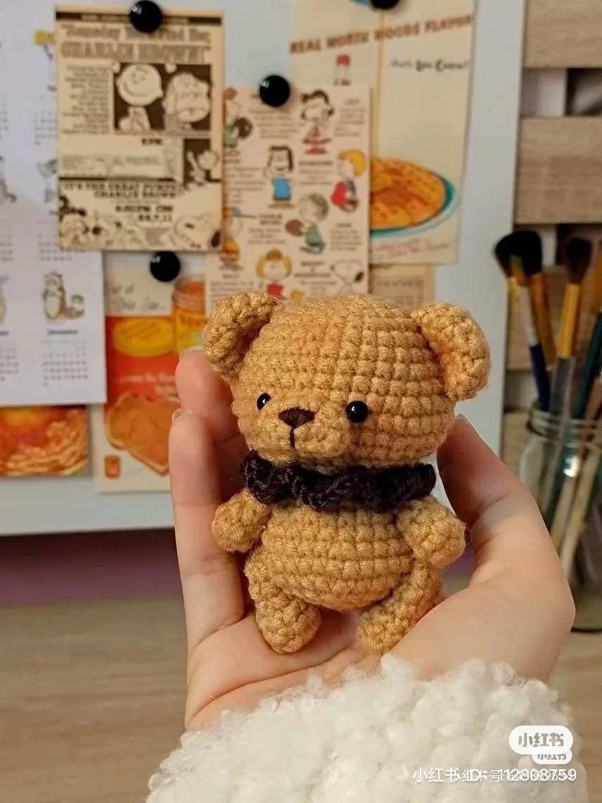Móc khoá len /móc khoá gấu len handmade 100% (được chọn màu)