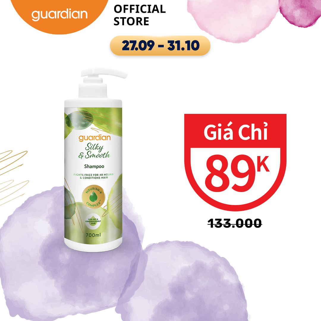 Dầu Gội Suôn Mượt Óng Ả Guardian Silky & Smooth 700Ml