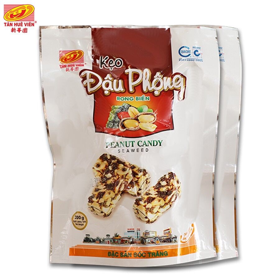 Kẹo đậu phộng rong biển tân huê viên 200g/túi