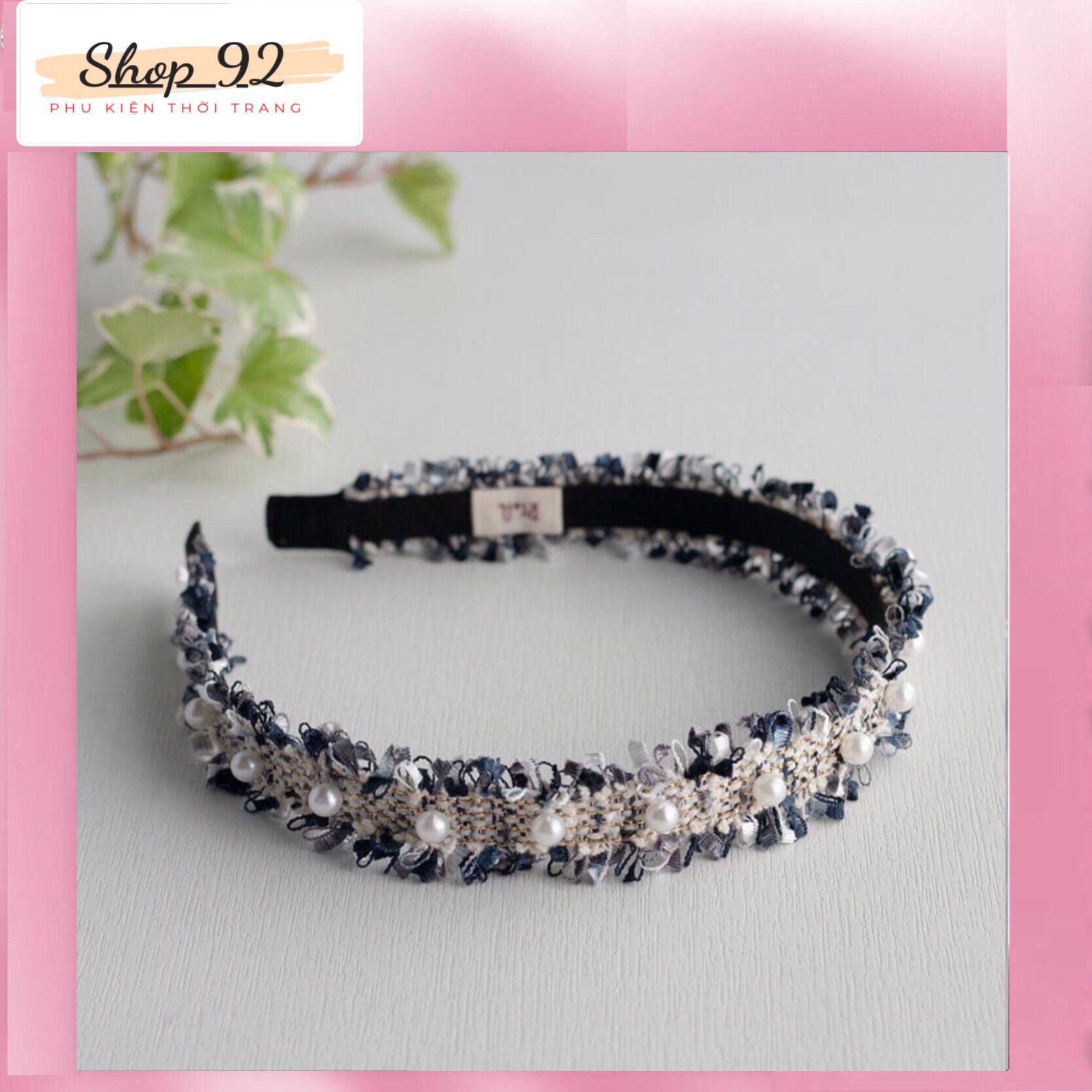 Băng đô cài tóc tiểu thư tua dua siêu xinh sang chảnh