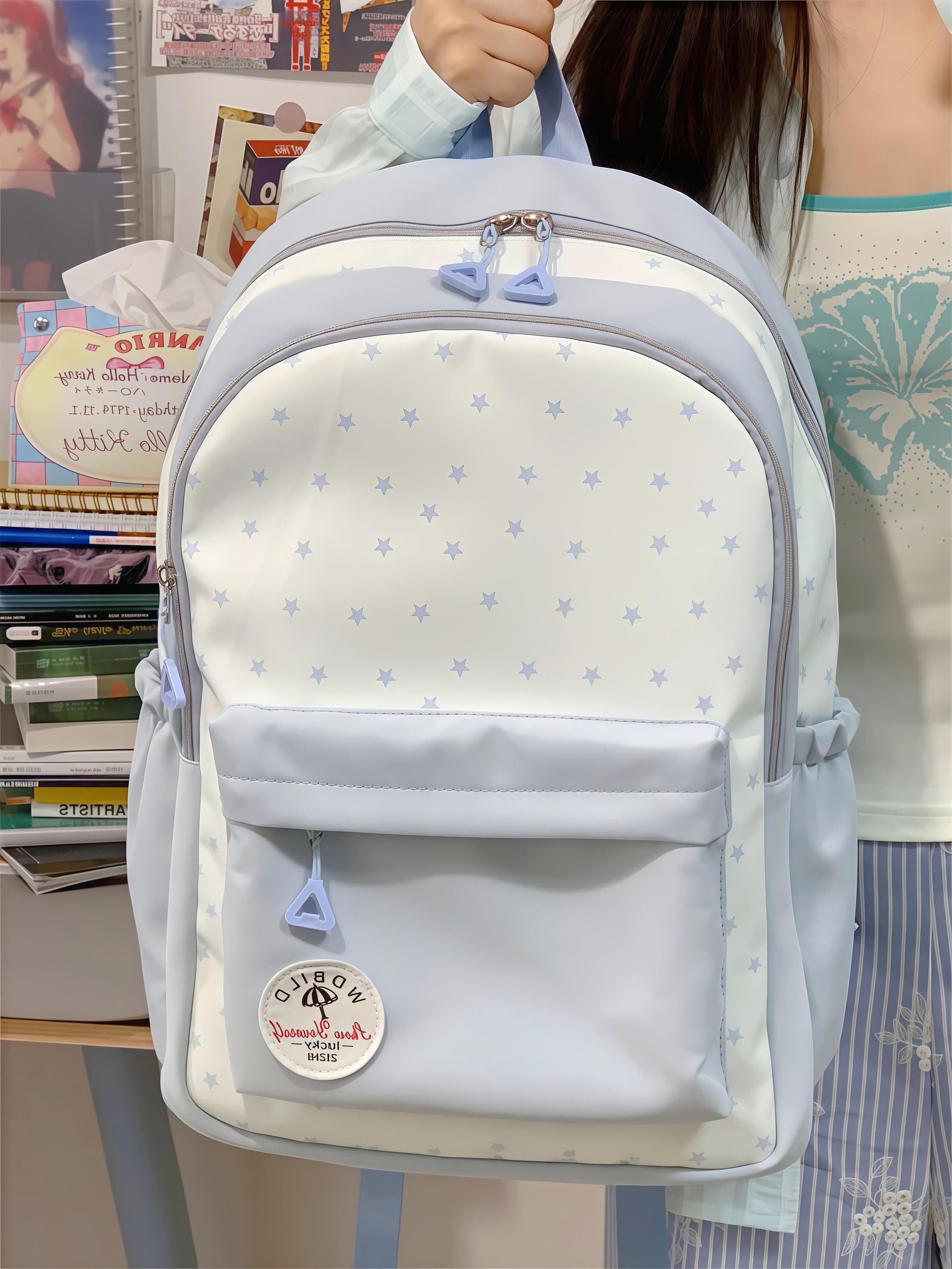 OUDENGPAI | Lightweight High Capacity School Bag for Girls Giá  828,000 Đồng*Miễn phí vận chuyển