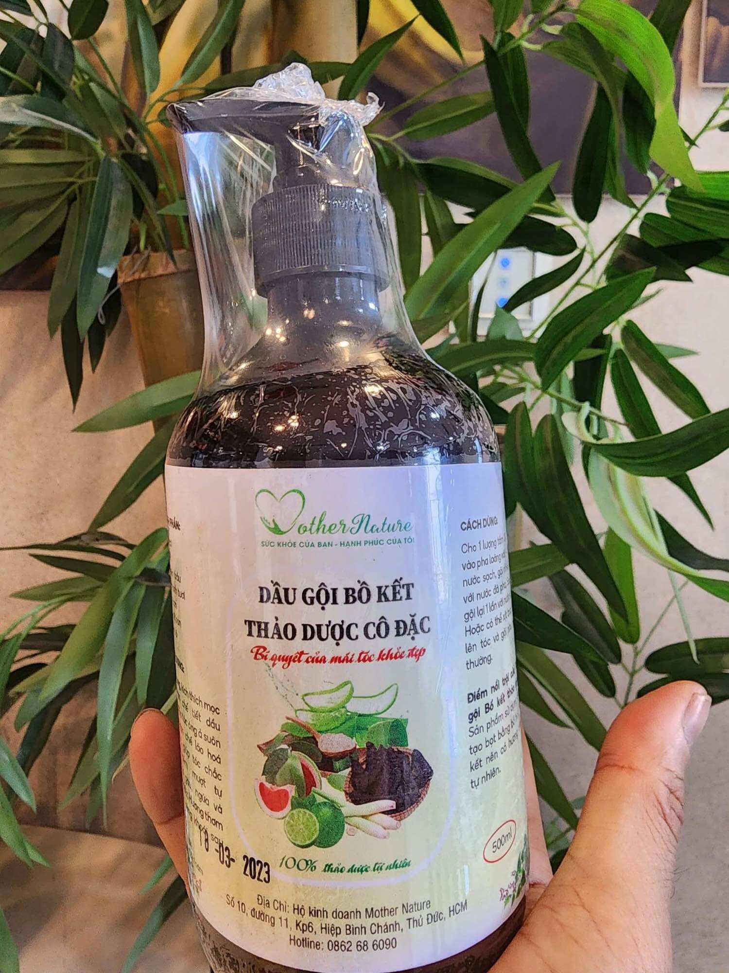 Dầu gội bồ kết thảo dược Mother Nature