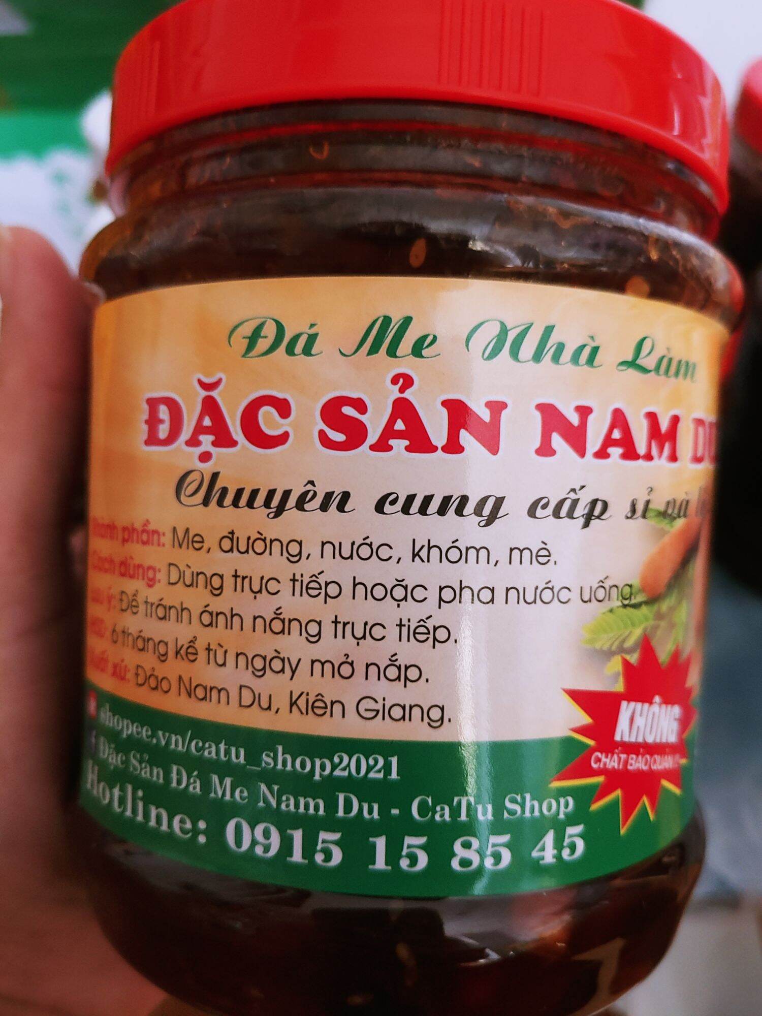 Đá Me Nam Du đá me hạt dẻo hộp 1kg