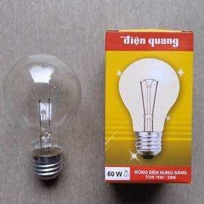 Bóng Đèn Sợi Đốt, Bóng Dây Tóc 60W ĐIỆN QUANG , SAKARA