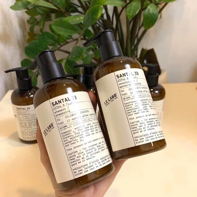 Bộ dầu gội vs xả le labo santal 33