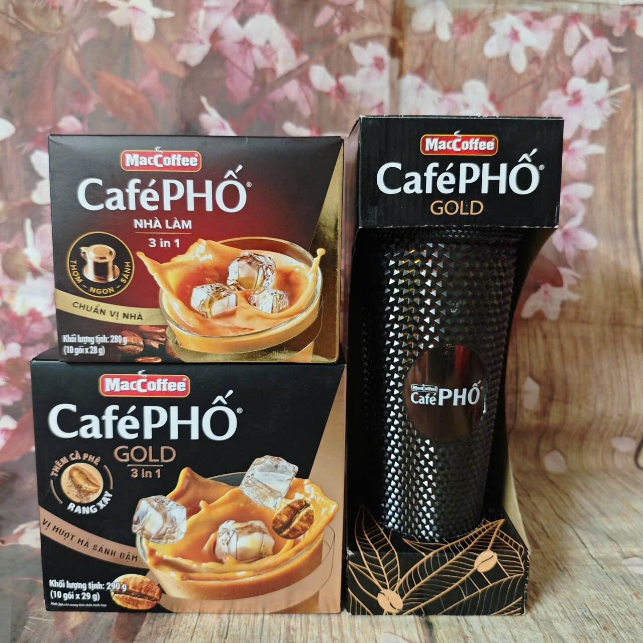 set 2 hộp cà phê phố 10 gói 280g tặng kèm ly giữ nhiệt 800ml - bộ 2 hộp cafe phố tặng kèm ly giữ nhi