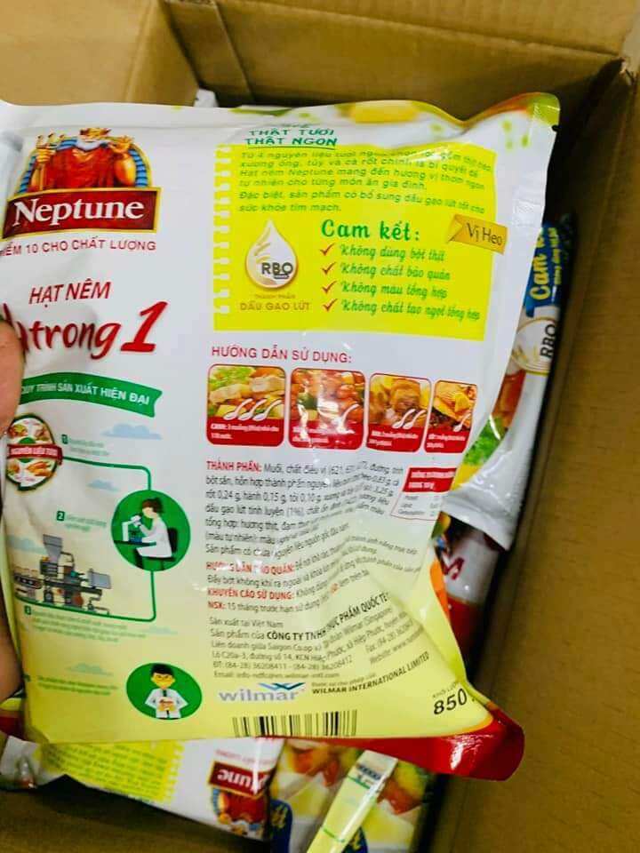 Hạt nêm Neptune 4 trong 1 gói 850g