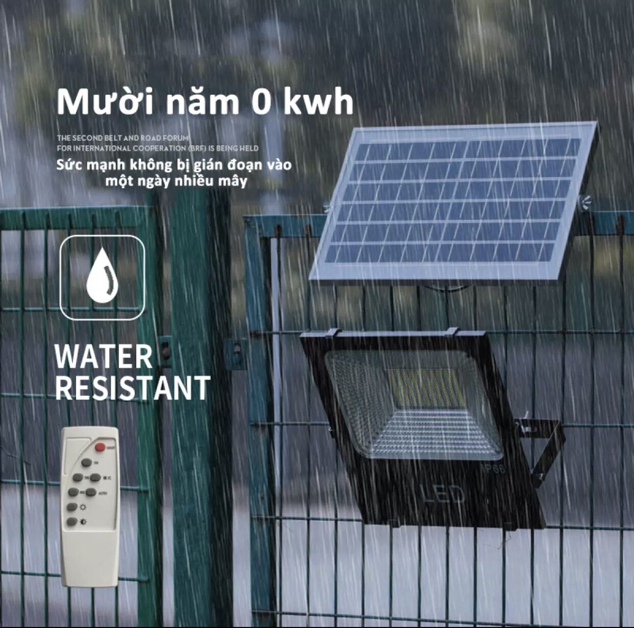 Đèn năng lượng Mặt Trời 100w