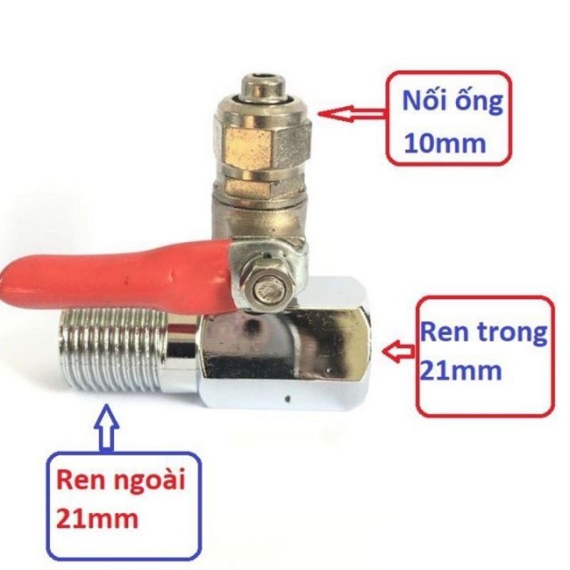Bộ van khoá chia máy lọc nước inox