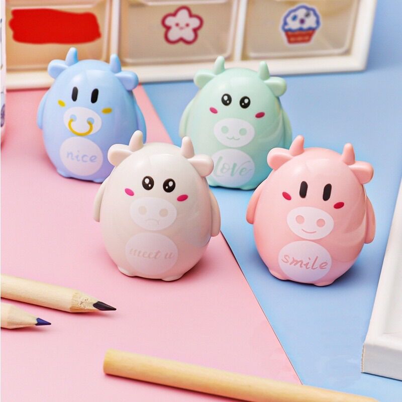 Gọt bút chì hình trâu dễ thương