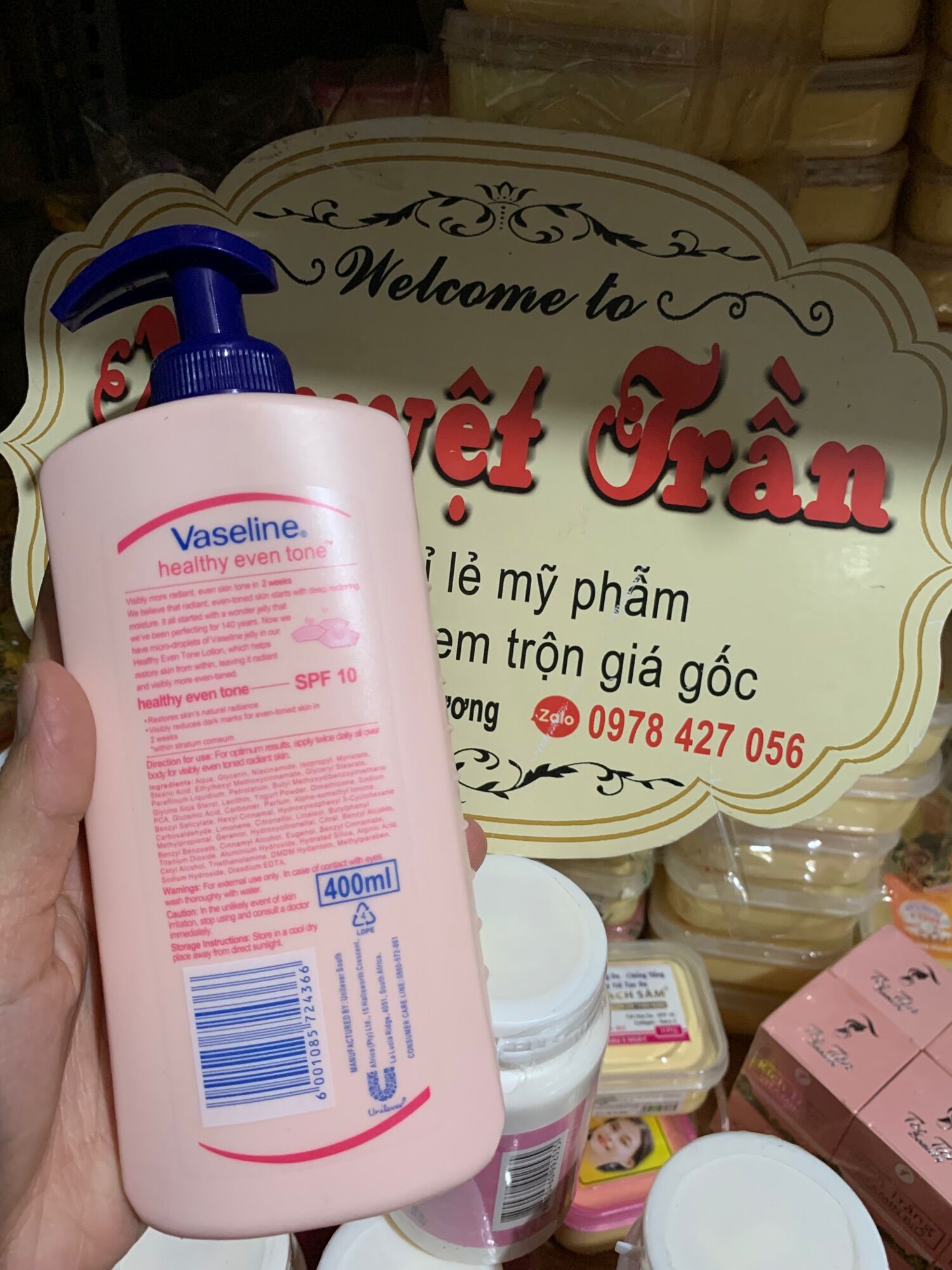 Dưỡng thể vaseline 400ml Thái Lan