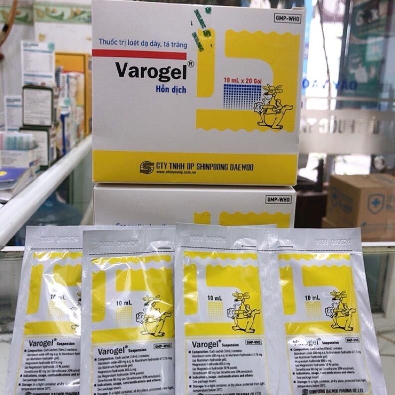 Gói sữa dạ dày Varogel ( HỘP 20 GÓI)