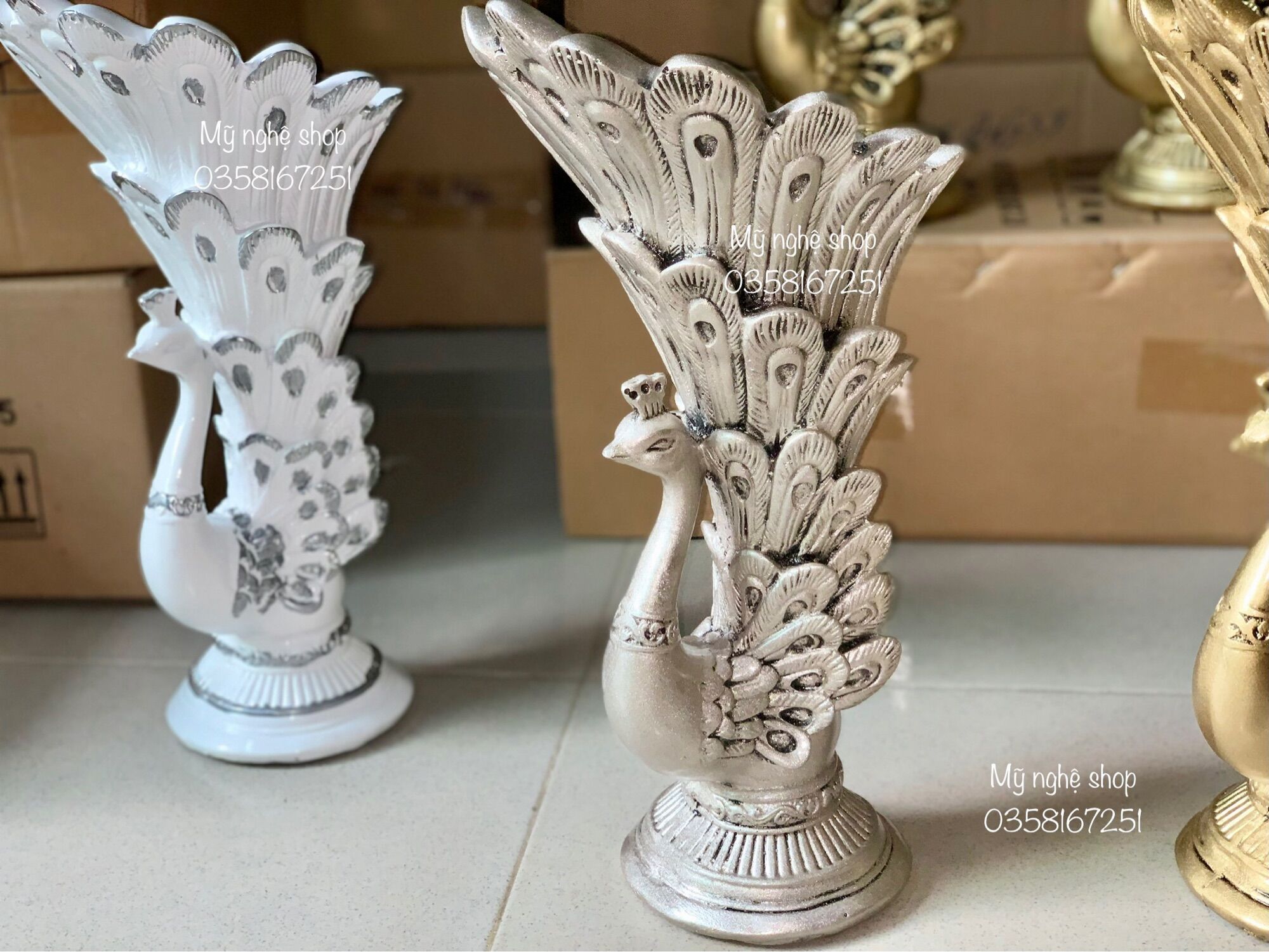 Peacock 4, Peacock style, composite vase