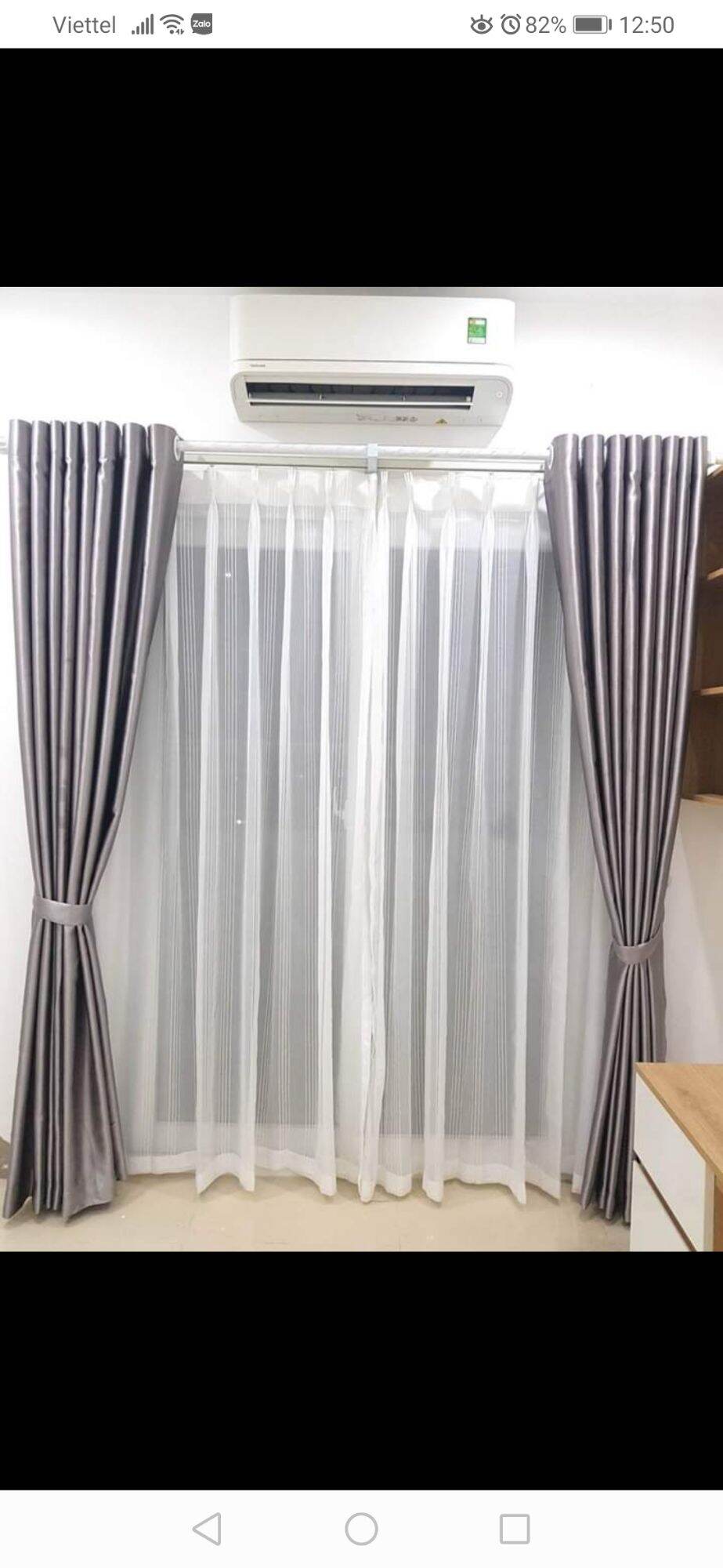 Rèm vải phòng thay đồ, cửa sổ, live nhiều kích thước may móc