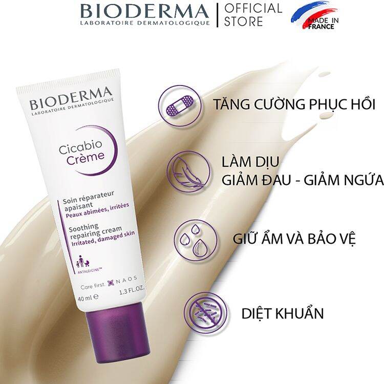 Kem hỗ trợ phục hồi da Bioderma 4ml