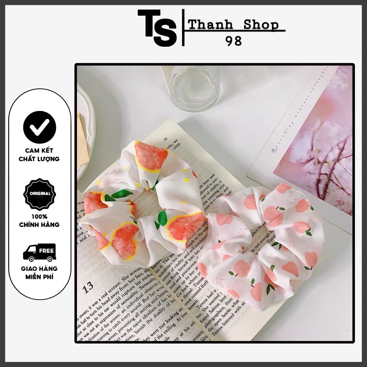 Dây Buộc Tóc, Cột tóc Scrunchies Co Giãn Thời Trang Nhiều Màu