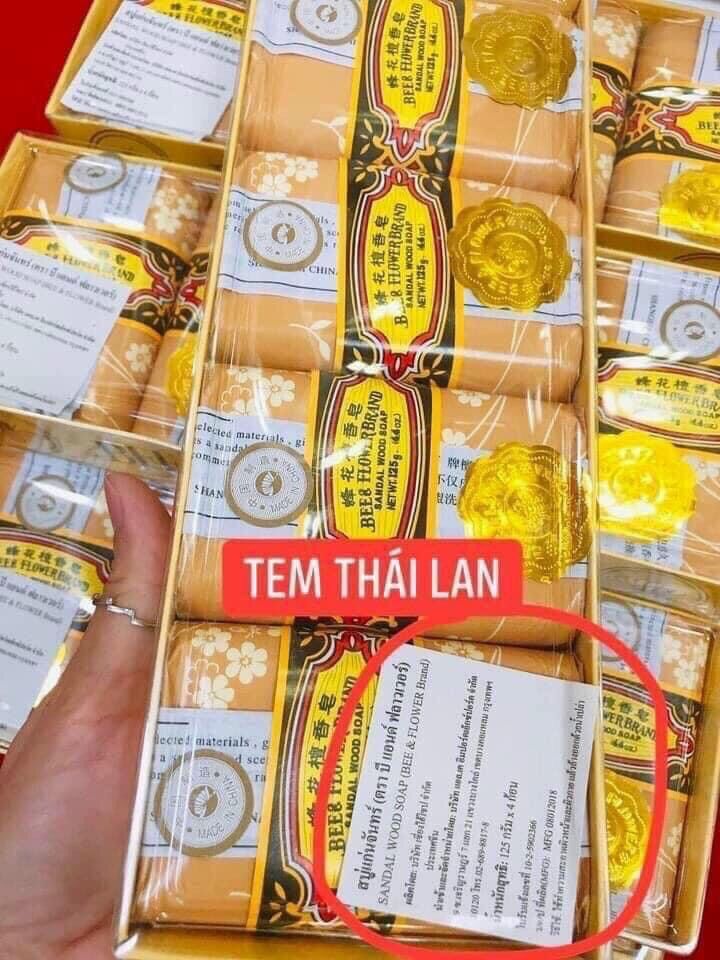 set 4 Xà Bông Trầm Ong thái lan
