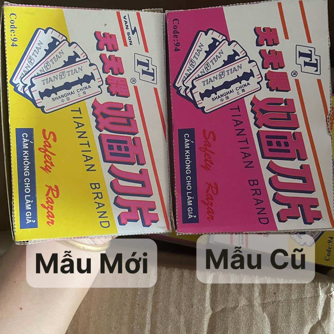Hộp 200 lưỡi lam tian tian đen